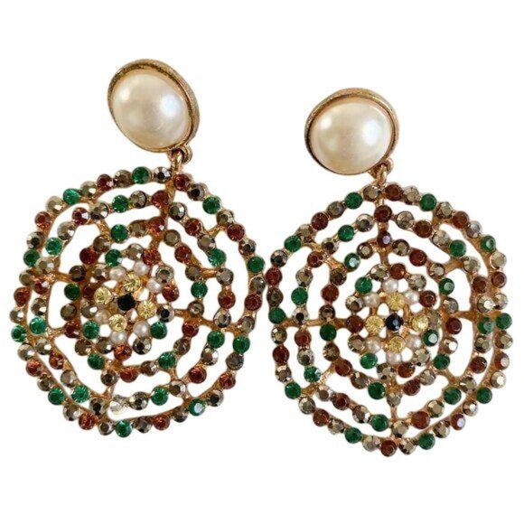 Zara Accessories - Zara Multi Jewel Toned Earrings